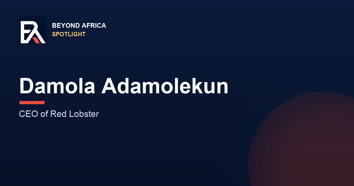 Damola Adamolekun: The 35-Year-Old Nigerian CEO Leading Red Lobster's Comeback